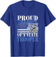 Proud Daughter of a State Trooper Police Officer Graduation T-Shirt - T-Shirt | Royal