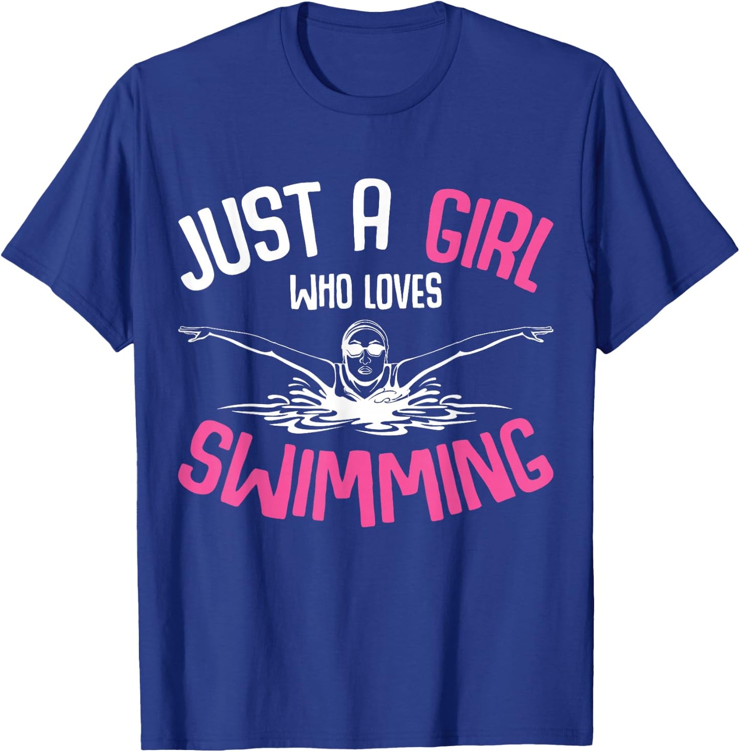Just a Girl who loves Swimming Swimmers Kids T-Shirt - T-Shirt | Royal