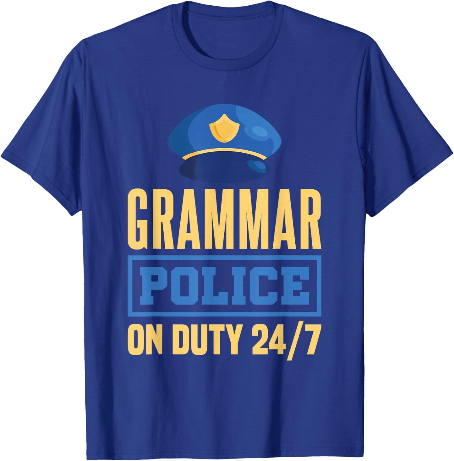 Grammar Police English Teacher Literature T-Shirt - T-Shirt | Royal