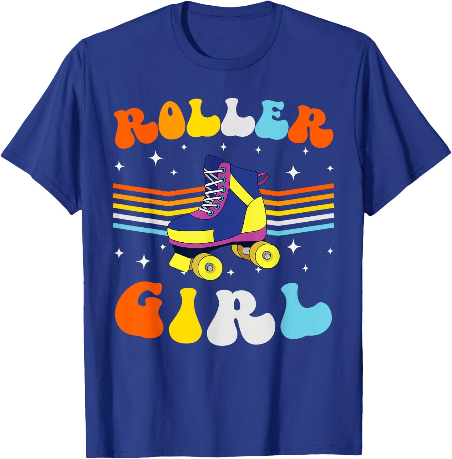 Roller Girl Roller Skating Rollerblade Skater T-Shirt - T-Shirt | Royal