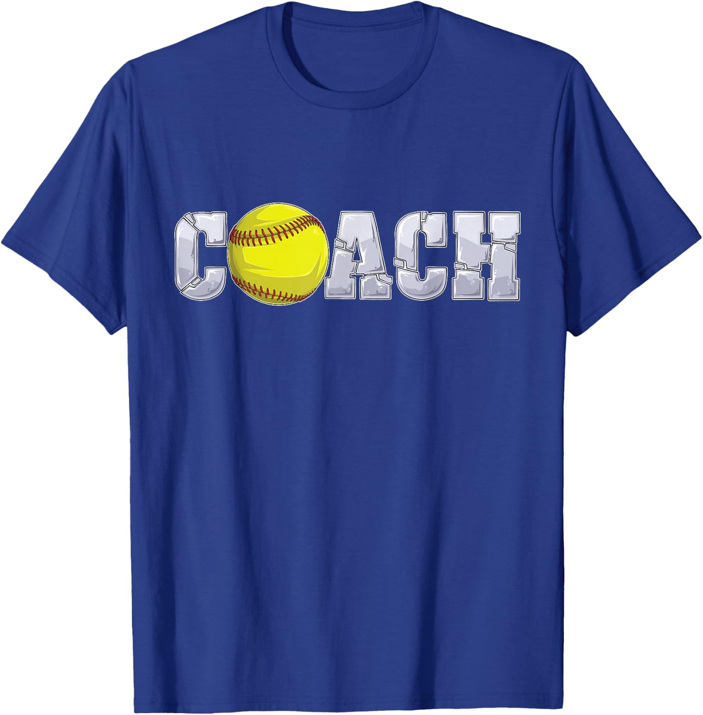 Softball Coach Coaching assistant coach Softball team men T-Shirt - T-Shirt | Royal