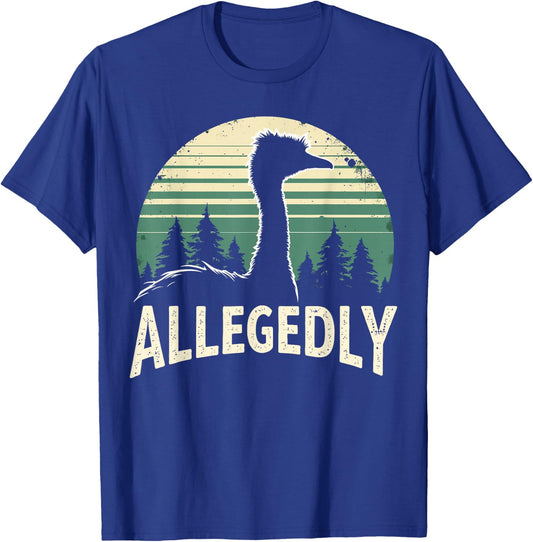 Allegedly Funny Bouquet Retro Forest Sunset T-Shirt - T-Shirt | Royal
