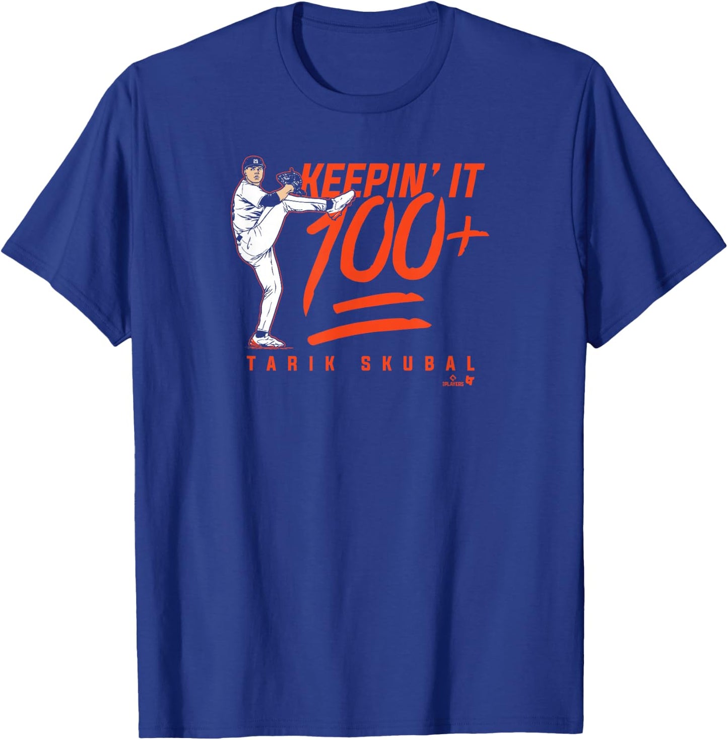 Tarik Skubal - Keepin' It 100+ - Detroit Baseball T-Shirt - T-Shirt | Royal