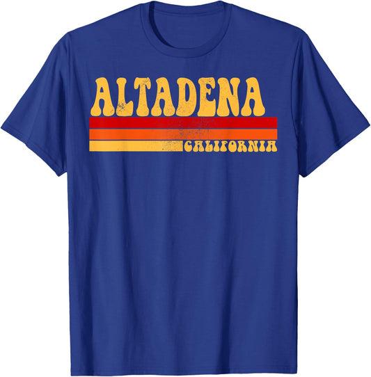 ALTADENA California City Vintage Roots Retro Design 70s 80s T-Shirt - T-Shirt | Royal