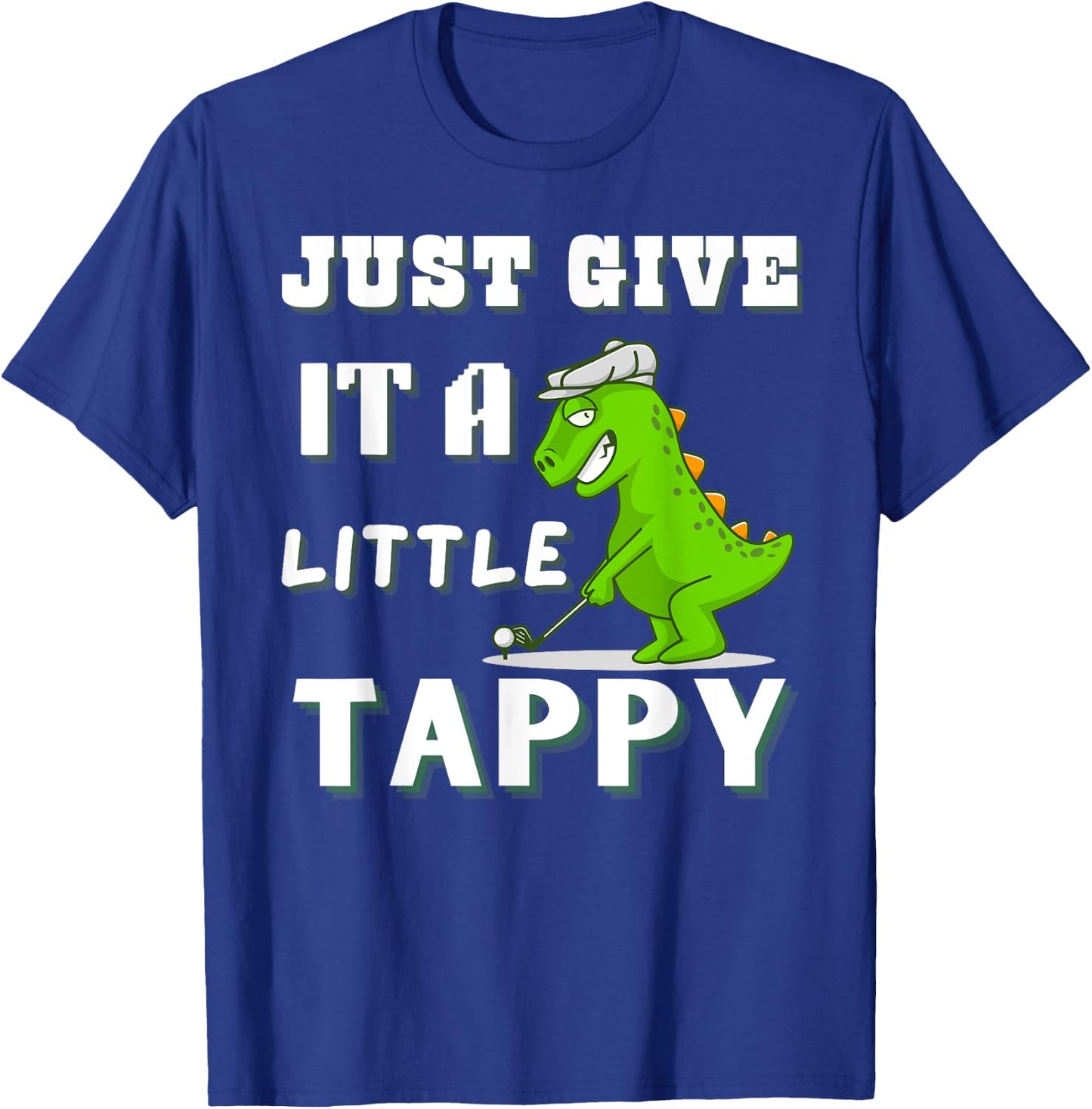 Funny Golf Dinosaur Adult Humor Men or T-Shirt - T-Shirt | Royal