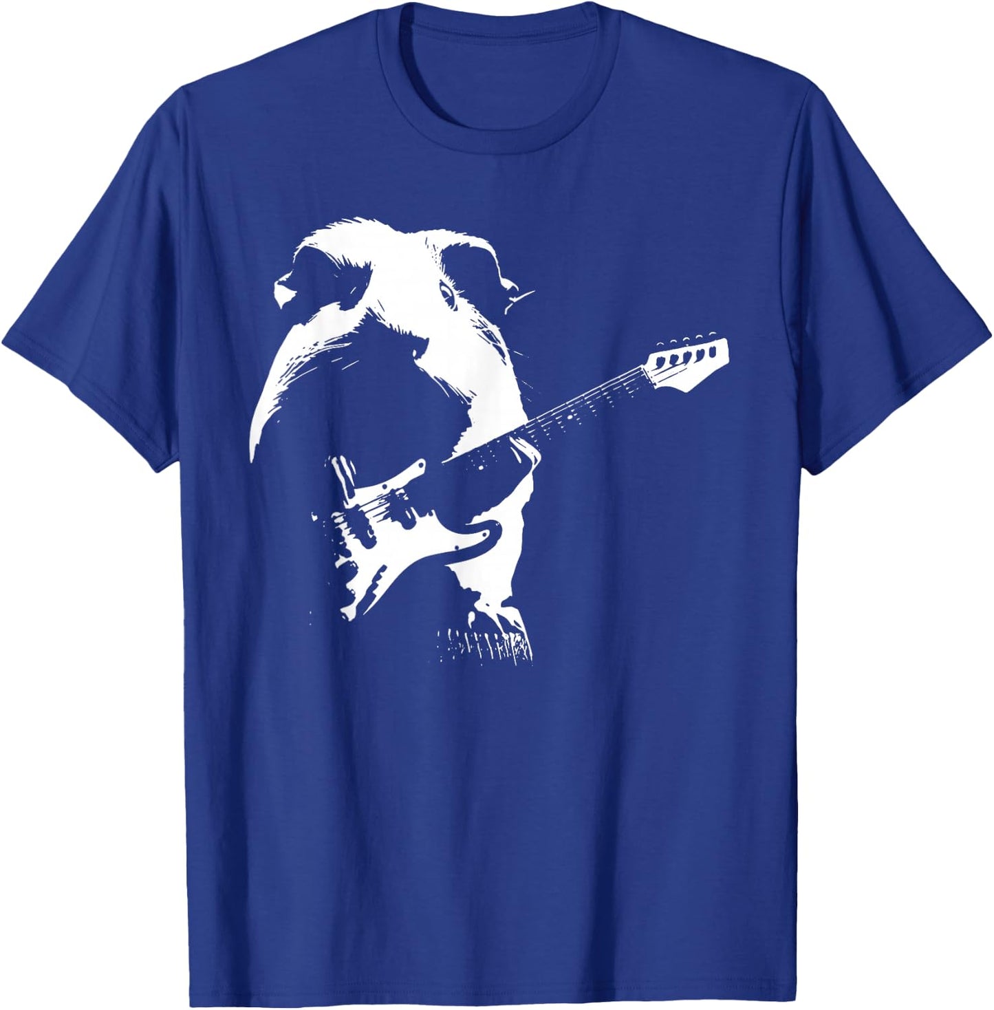 Guinea Pigs Playing Bass Guitar Shirt Playing Guitar T-Shirt - T-Shirt | Royal