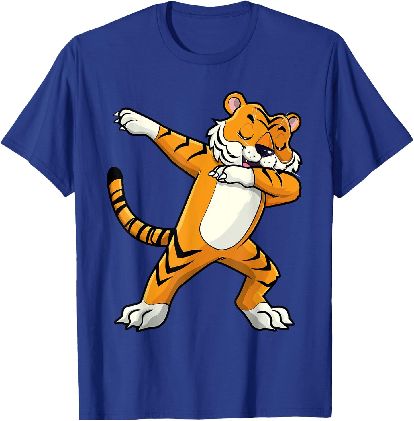 Dabbing Tiger Zoo Birthday Safari Lover Men Women Kids T-Shirt - T-Shirt | Royal