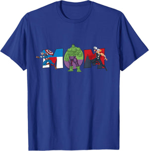 Marvel Avengers Team Mom Mother’s Day Family Trip Birthday T-Shirt - T-Shirt | Royal