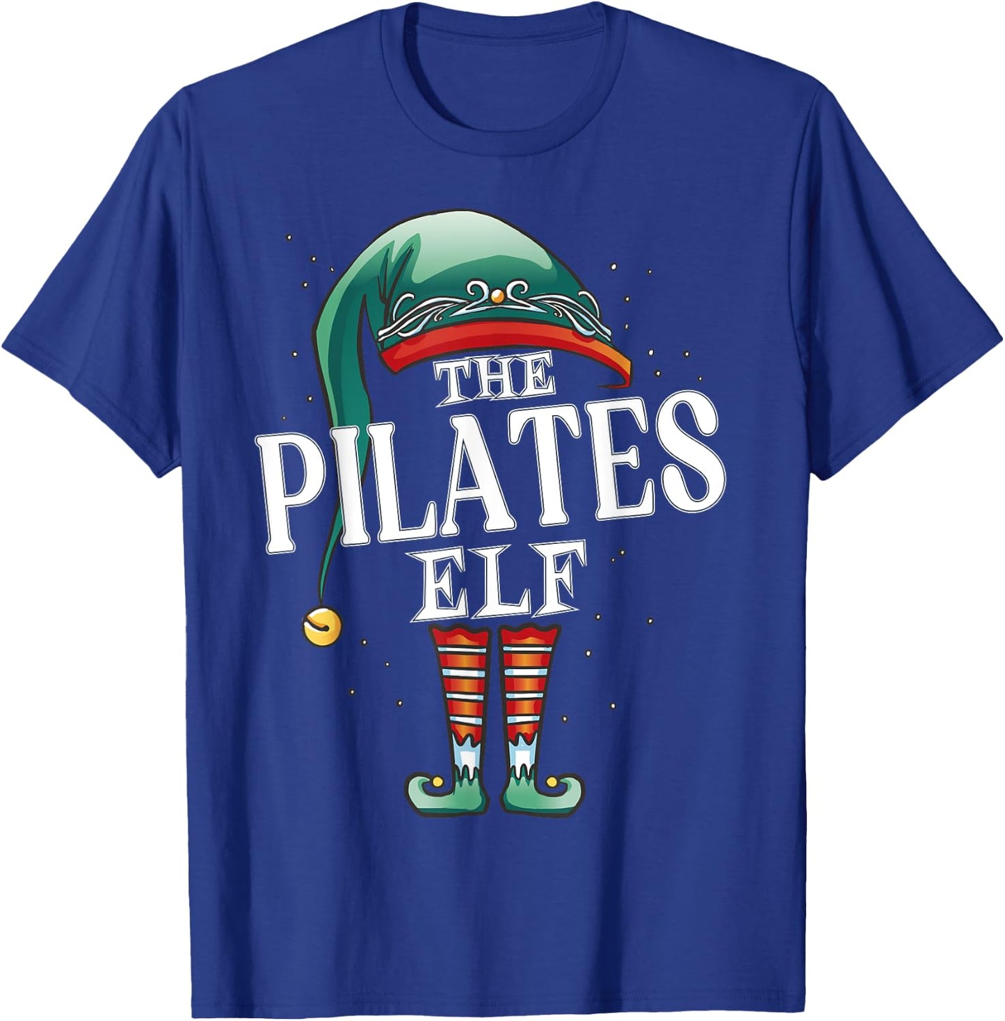 Pilates Elf Christmas Group Xmas Pajama Party T-Shirt - T-Shirt | Royal