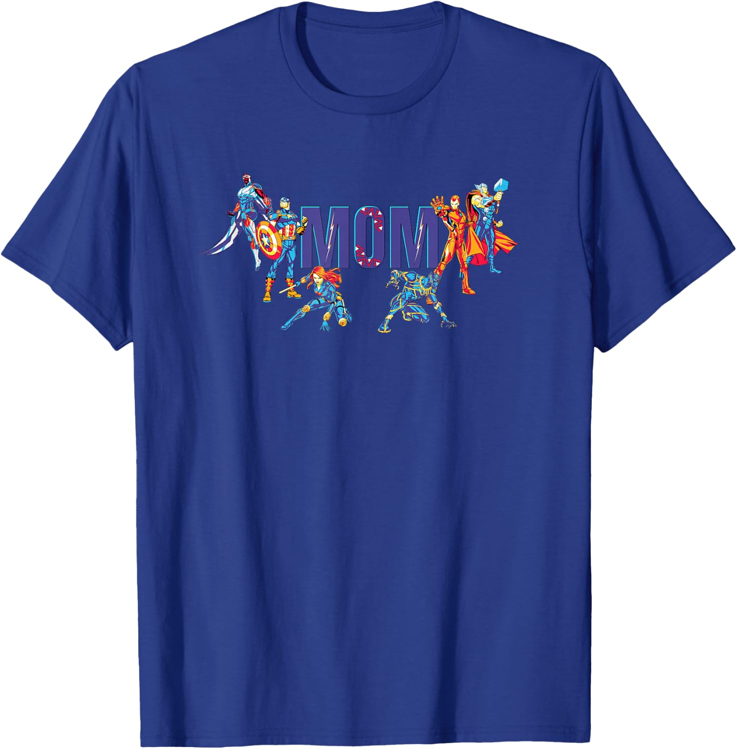Marvel Super Heroes Avengers Family Vacation Trip Mom T-Shirt - T-Shirt | Royal