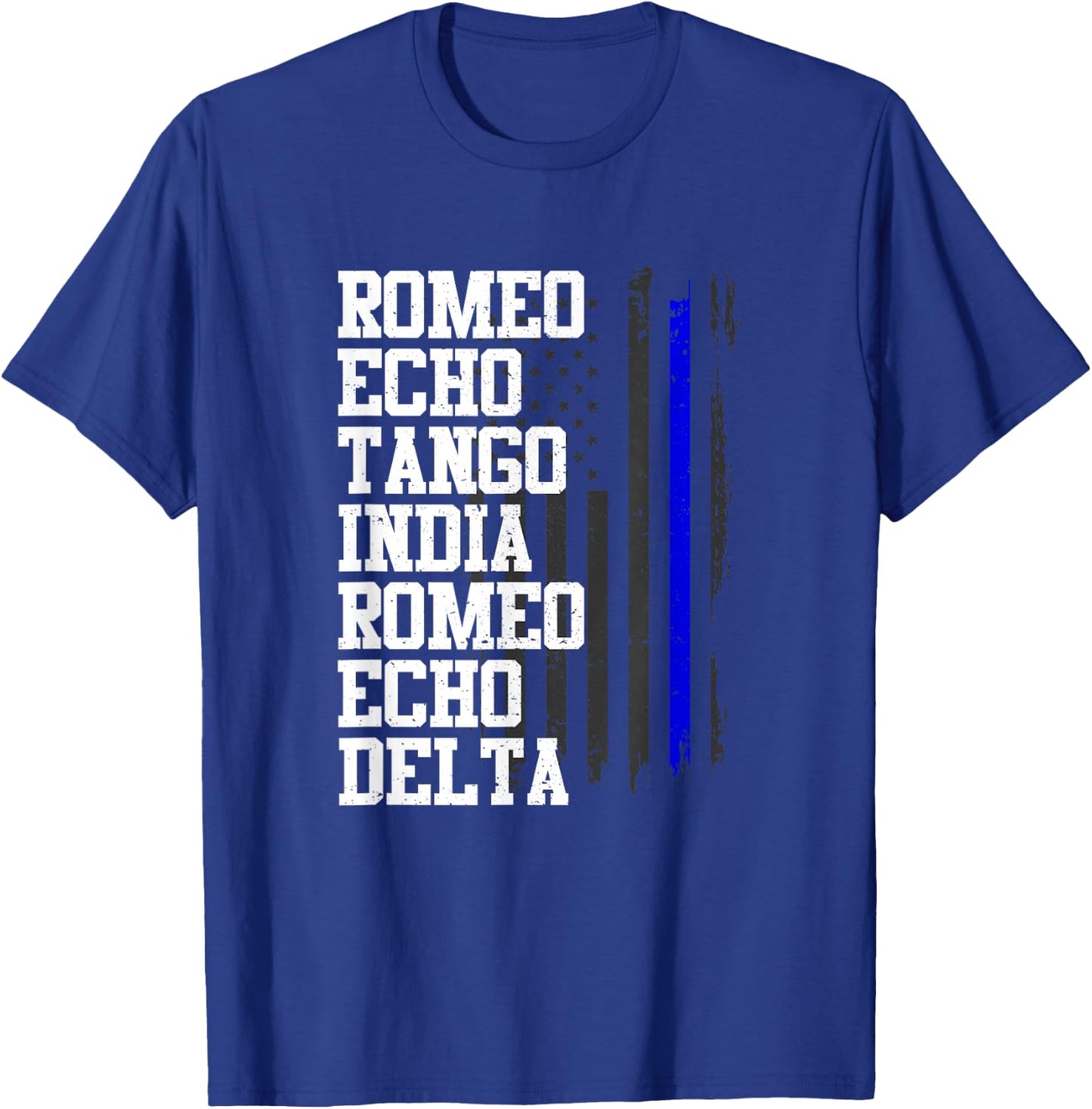 Romeo Echo Tango India Romeo Echo Delta Retired Military T-Shirt - T-Shirt | Royal