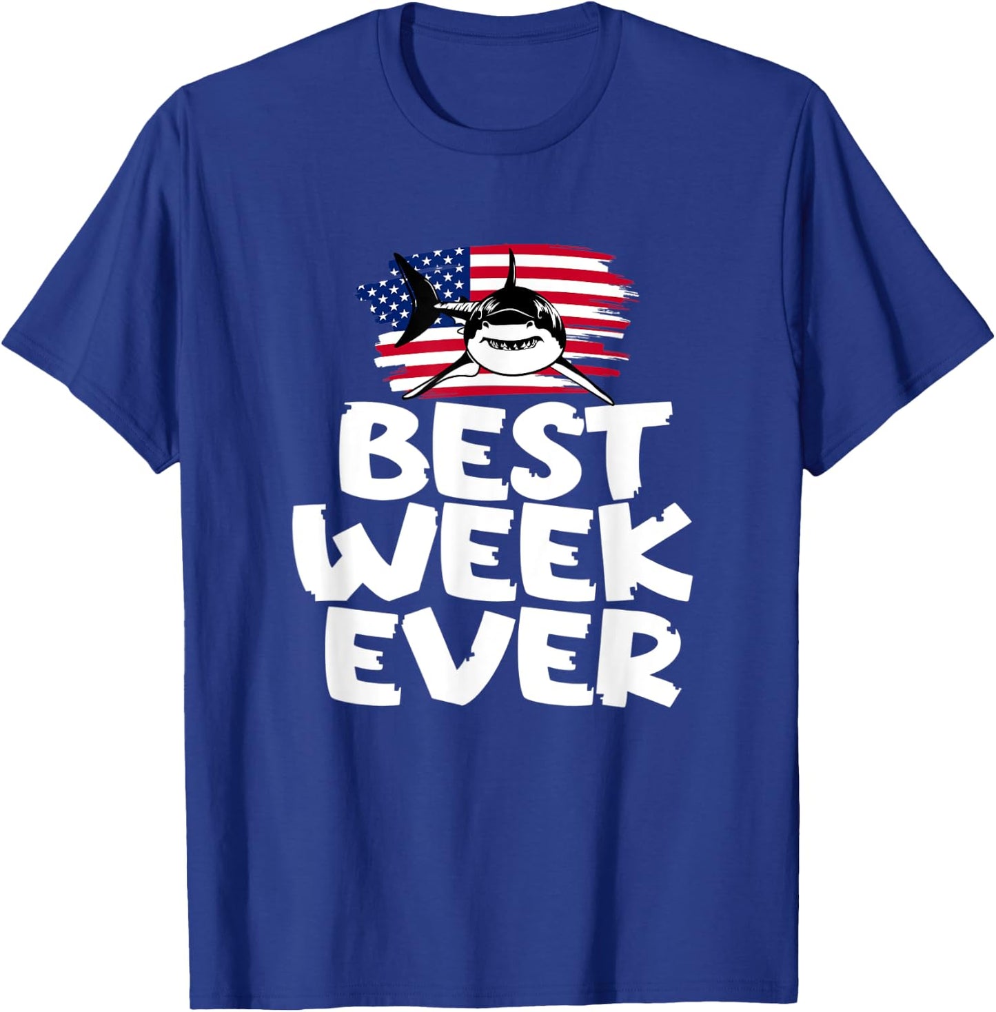 Best Week Ever Sorry I Can't It's Week Shark T-Shirt - T-Shirt | Royal