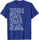 Character List Second Campaign Shirt T-Shirt - T-Shirt | Royal