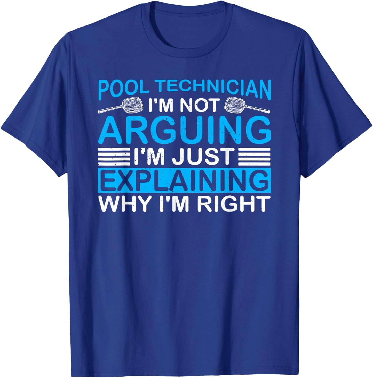 Funny Pool Technician Saying Pool Tech Repair Services T-Shirt - T-Shirt | Royal