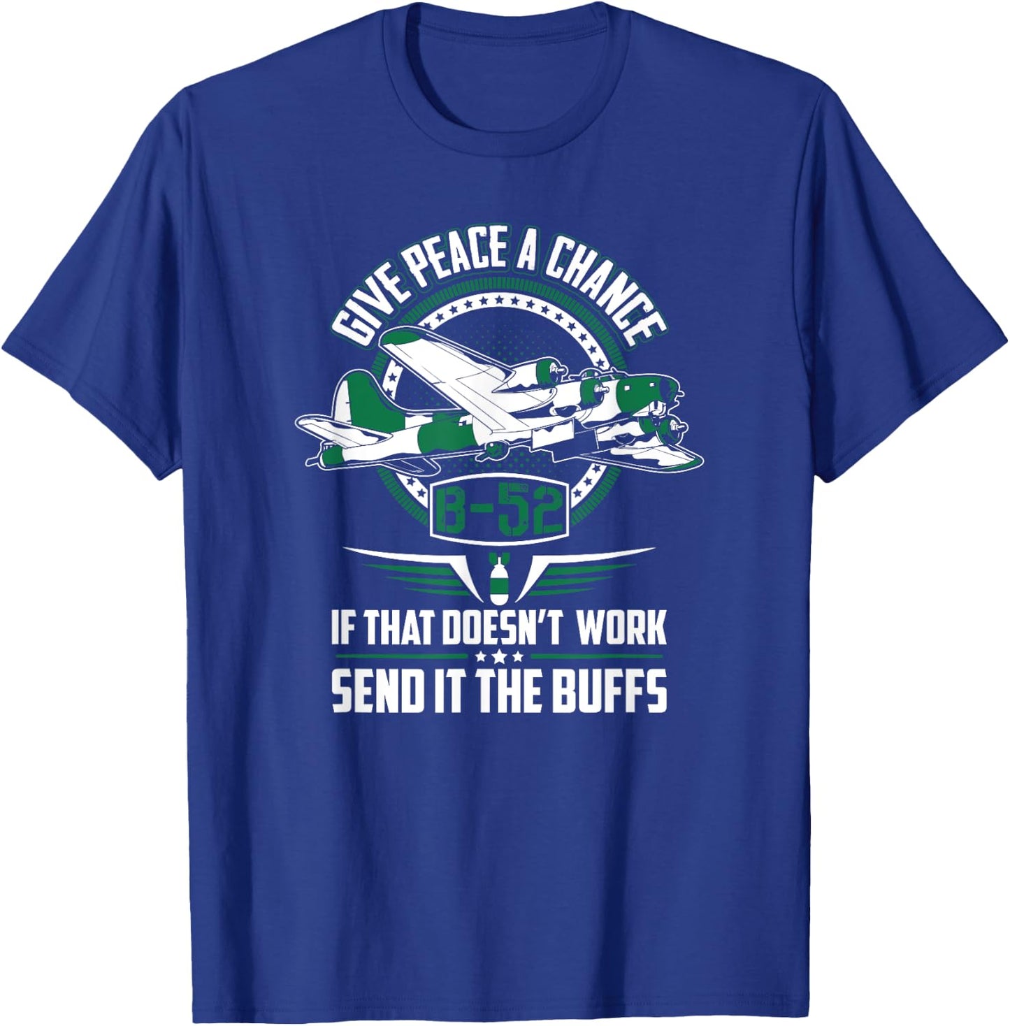 Military B-52 Bomber T-Shirt - T-Shirt | Royal