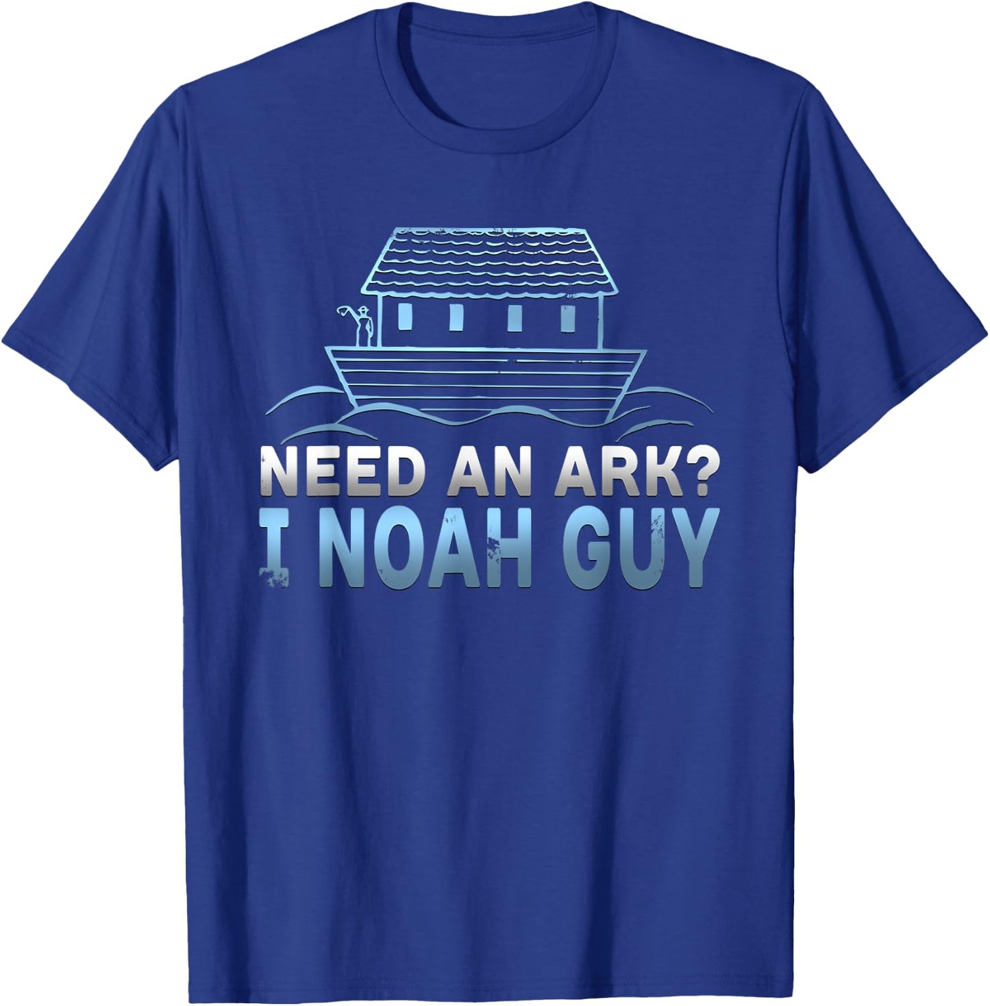 Funny Need An Ark? I Noah Guy Christian Pun T-Shirt - T-Shirt | Royal