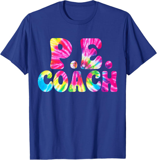 Physical Education Funny P.E Instructor Coach Teacher Gym T-Shirt - T-Shirt | Royal