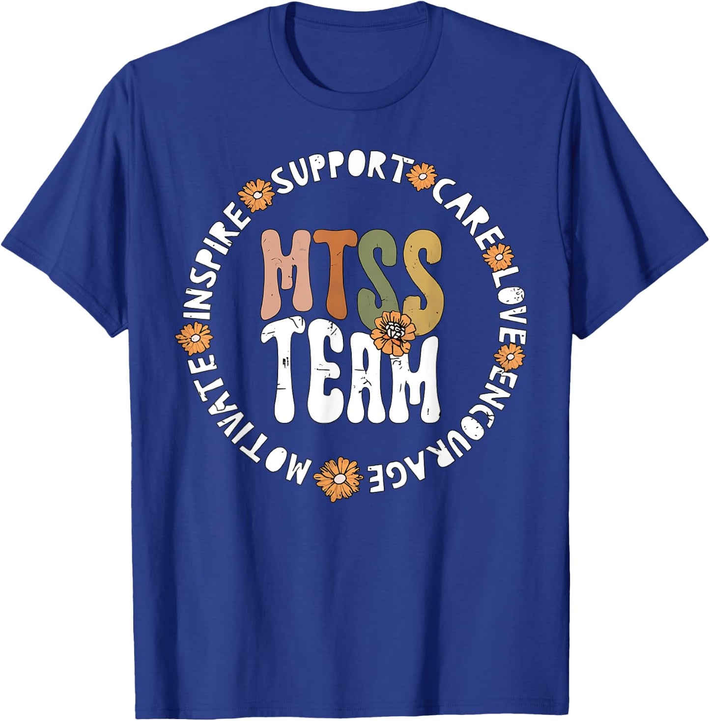 Retro MTSS Team Multi Tiered System of Support Student T-Shirt - T-Shirt | Royal