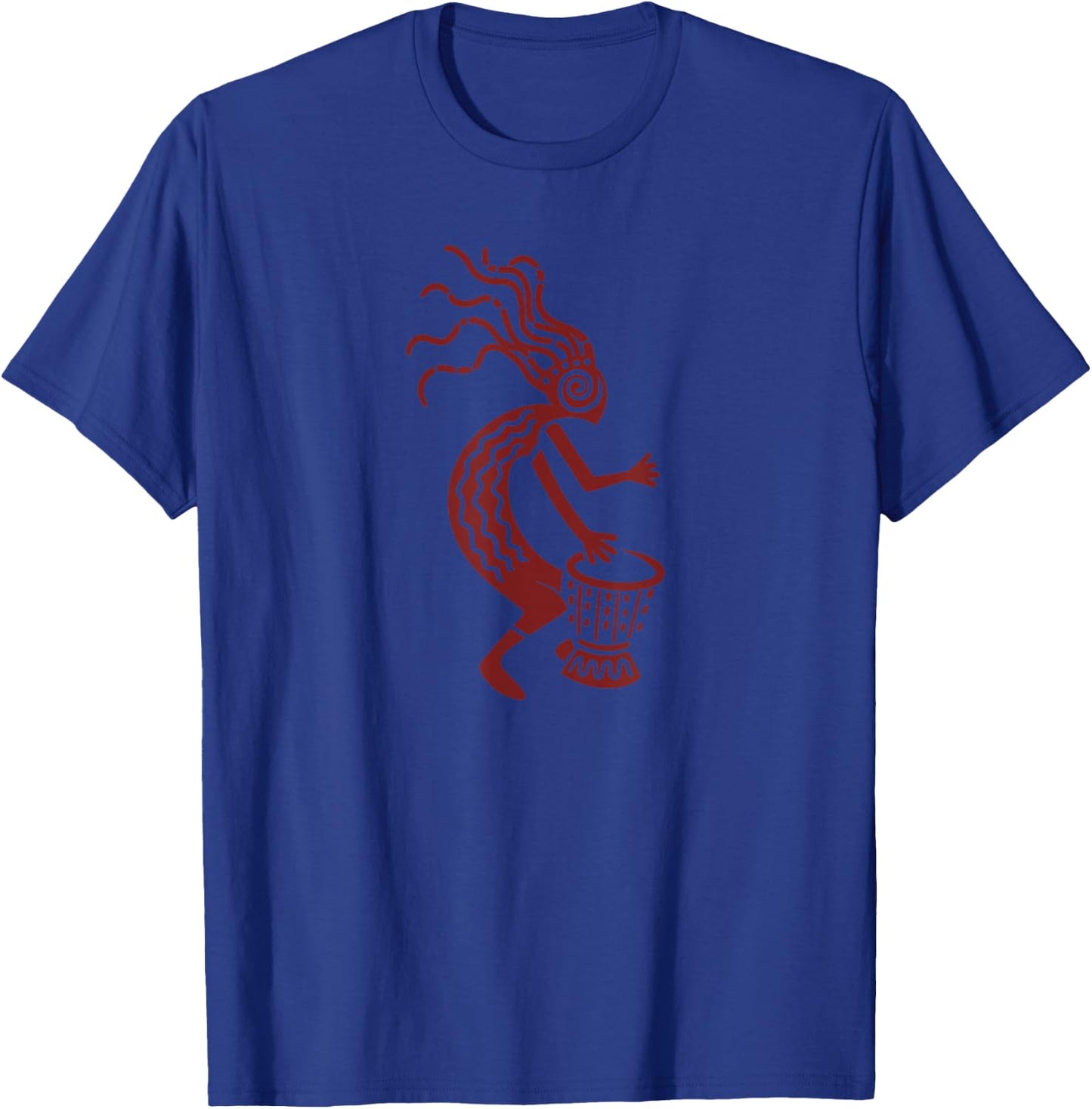 Kokopelli with Drum God Symbol of Fertility and Joy T-Shirt - T-Shirt | Royal