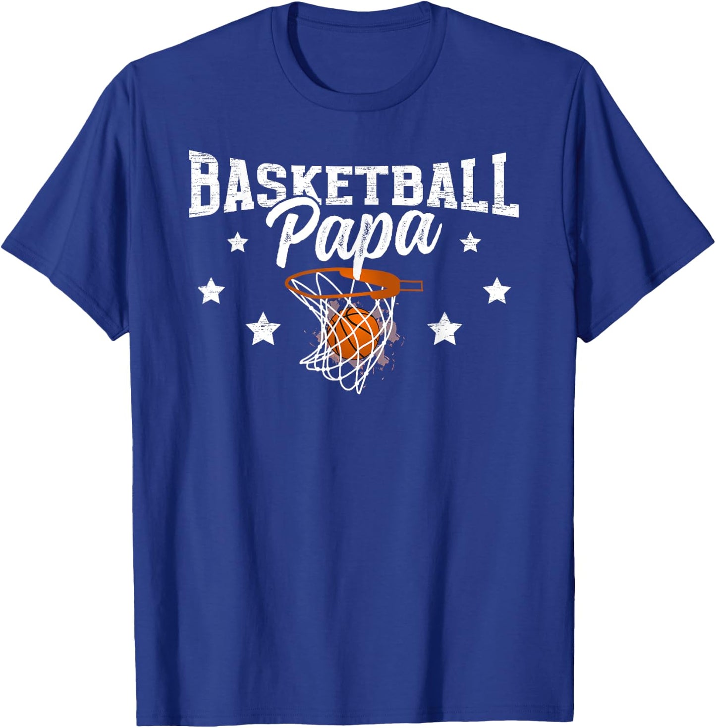 Basketball Papa Grandpa Papa Of A Basketball Player Papa T-Shirt - T-Shirt | Royal