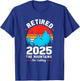 Retro Retirement The Mountains Are Calling Retired T-Shirt - T-Shirt | Royal