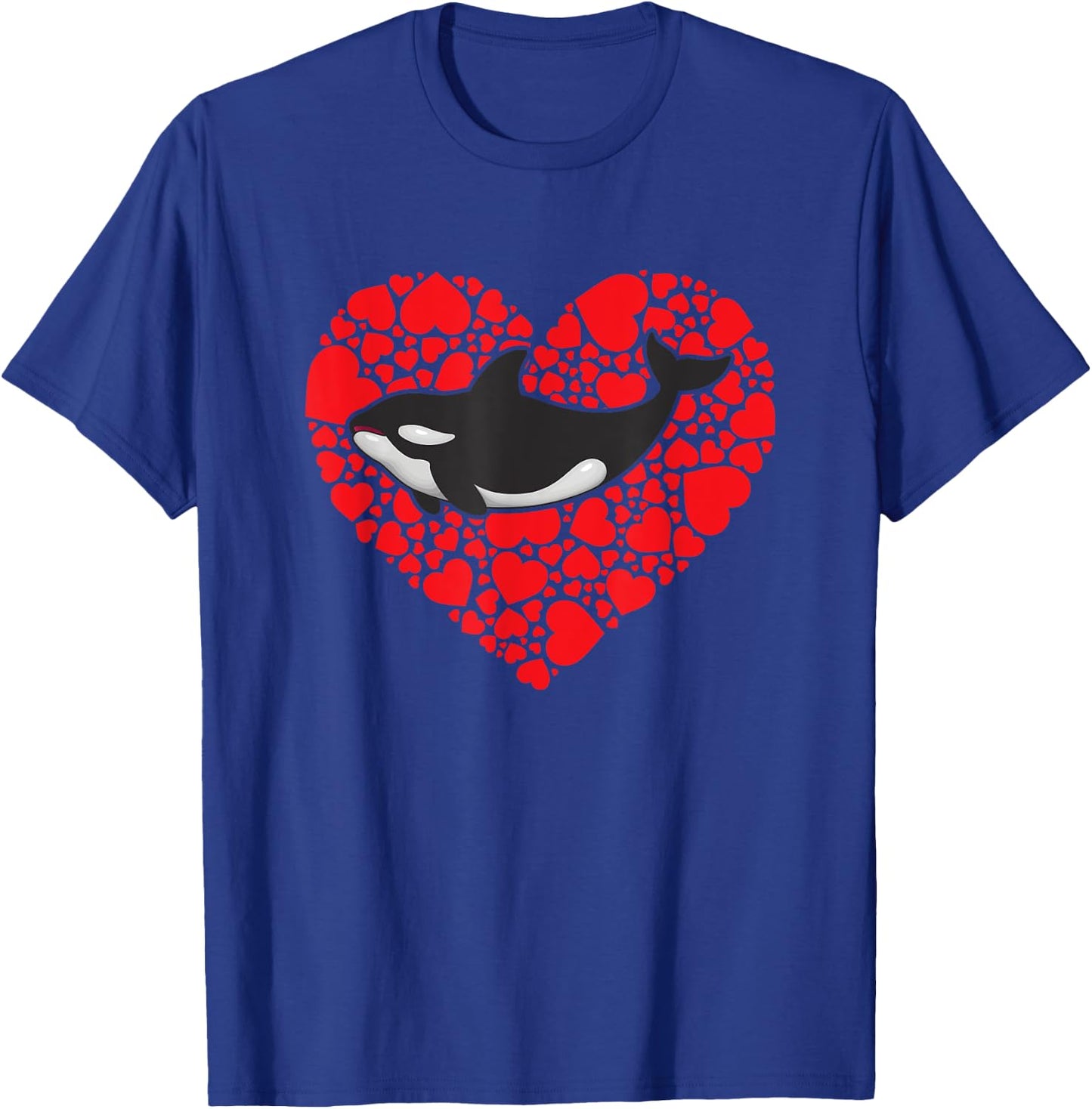 Orca Killer whale Love Valentines day Gift kids T-Shirt - T-Shirt | Royal