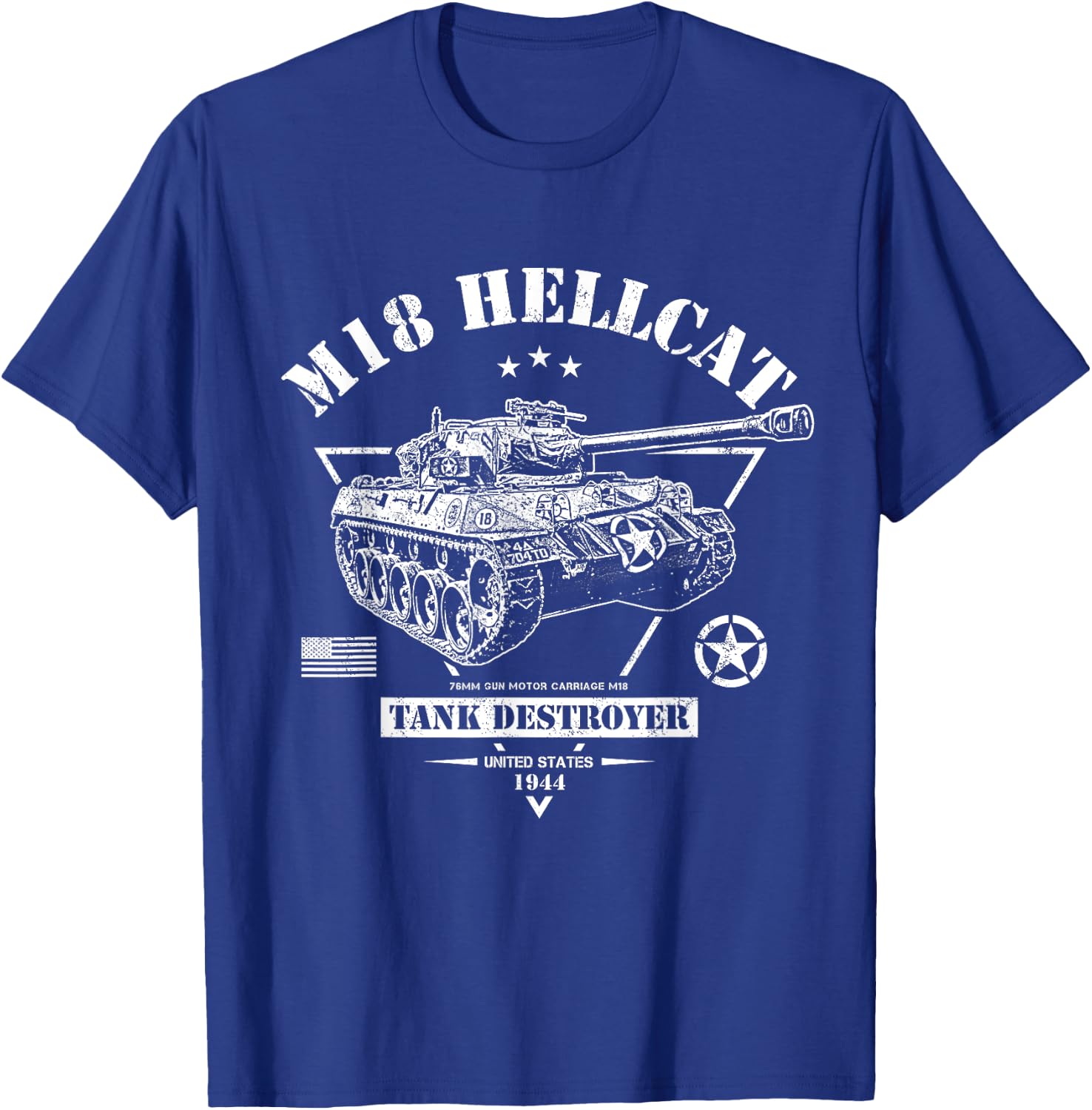 M18 Hellcat WW2 Tank Destroyer Men Women T-Shirt - T-Shirt | Royal