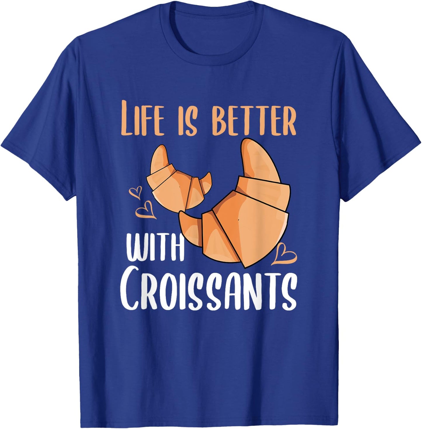 Croissant Lover Morning Breakfast Hobby Baking Funny Baker T-Shirt - T-Shirt | Royal