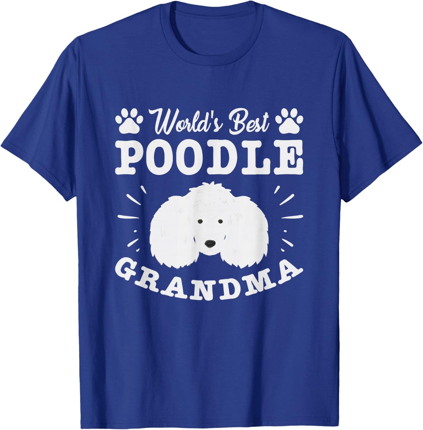 Worlds Best Poodle Grandma Poodle T-Shirt - T-Shirt | Royal