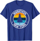 Marathon New York NY USA City Pride Retro Sunset T-Shirt - T-Shirt | Royal