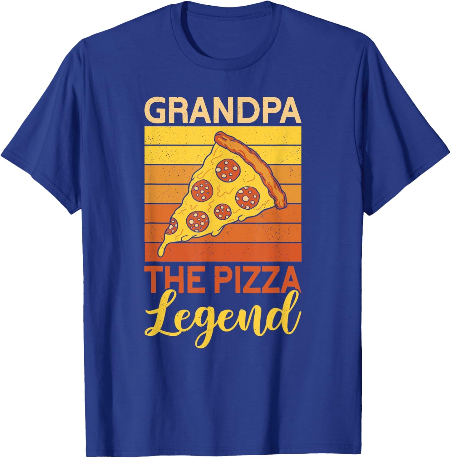Grandpa The Pizza Legend Father's Day Funny Pizza Making T-Shirt - T-Shirt | Royal