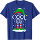 The Cool Elf Christmas Family Matching Xmas Group Funny T-Shirt - T-Shirt | Royal
