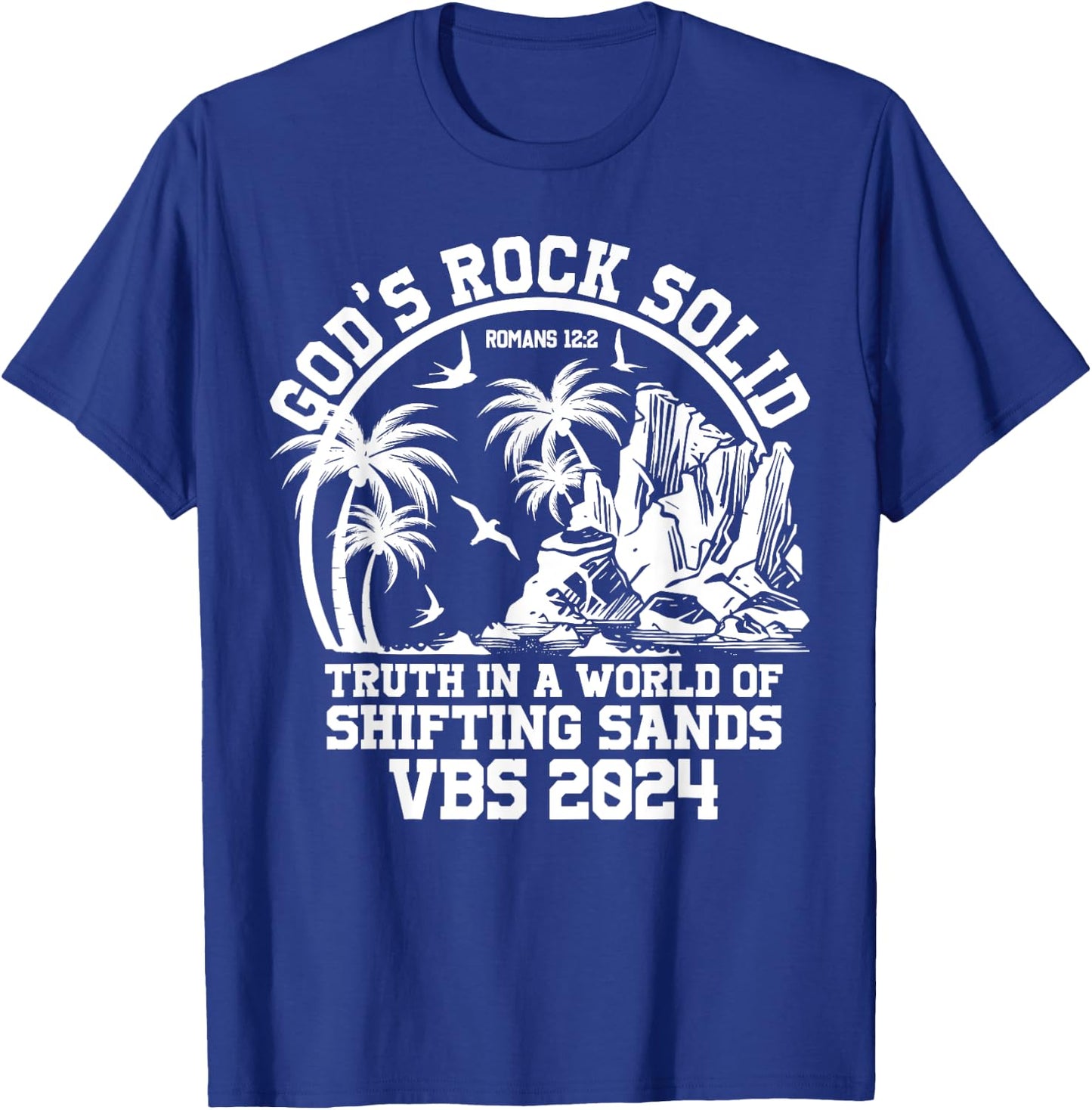 God's Rock Solid VBS 2024 Vacation Bible School T-Shirt - T-Shirt | Royal