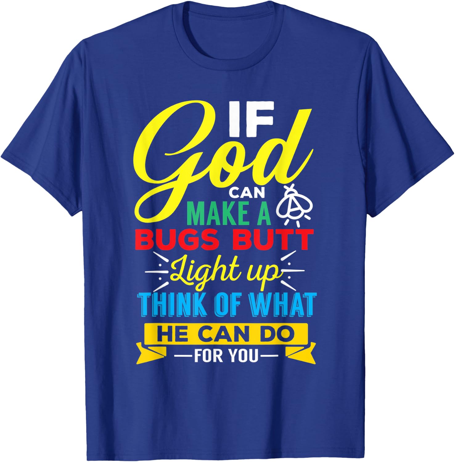 Inspirational Gift , Men, Teens-Funny Jesus T-Shirt - T-Shirt | Royal