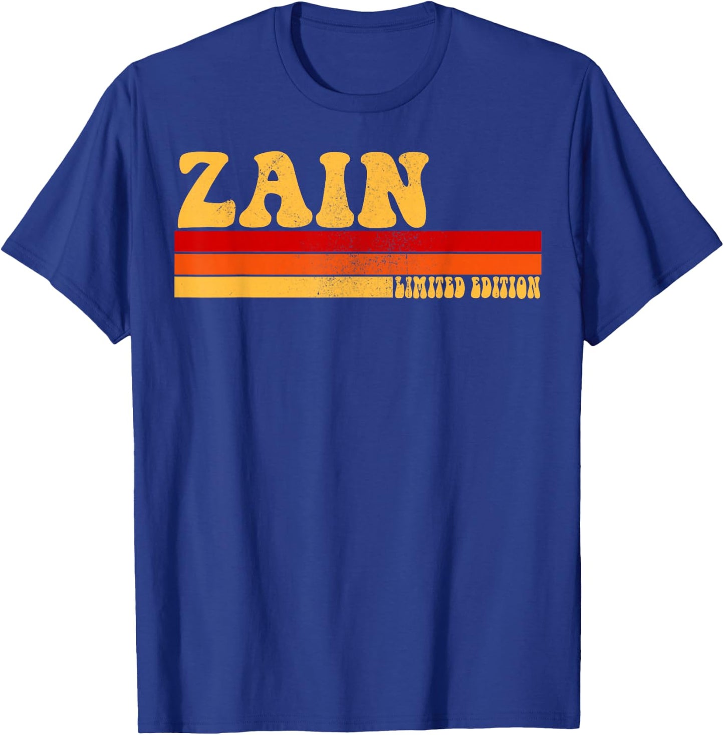 ZAIN Name Personalized Idea Men Retro Vintage ZAIN T-Shirt - T-Shirt | Royal