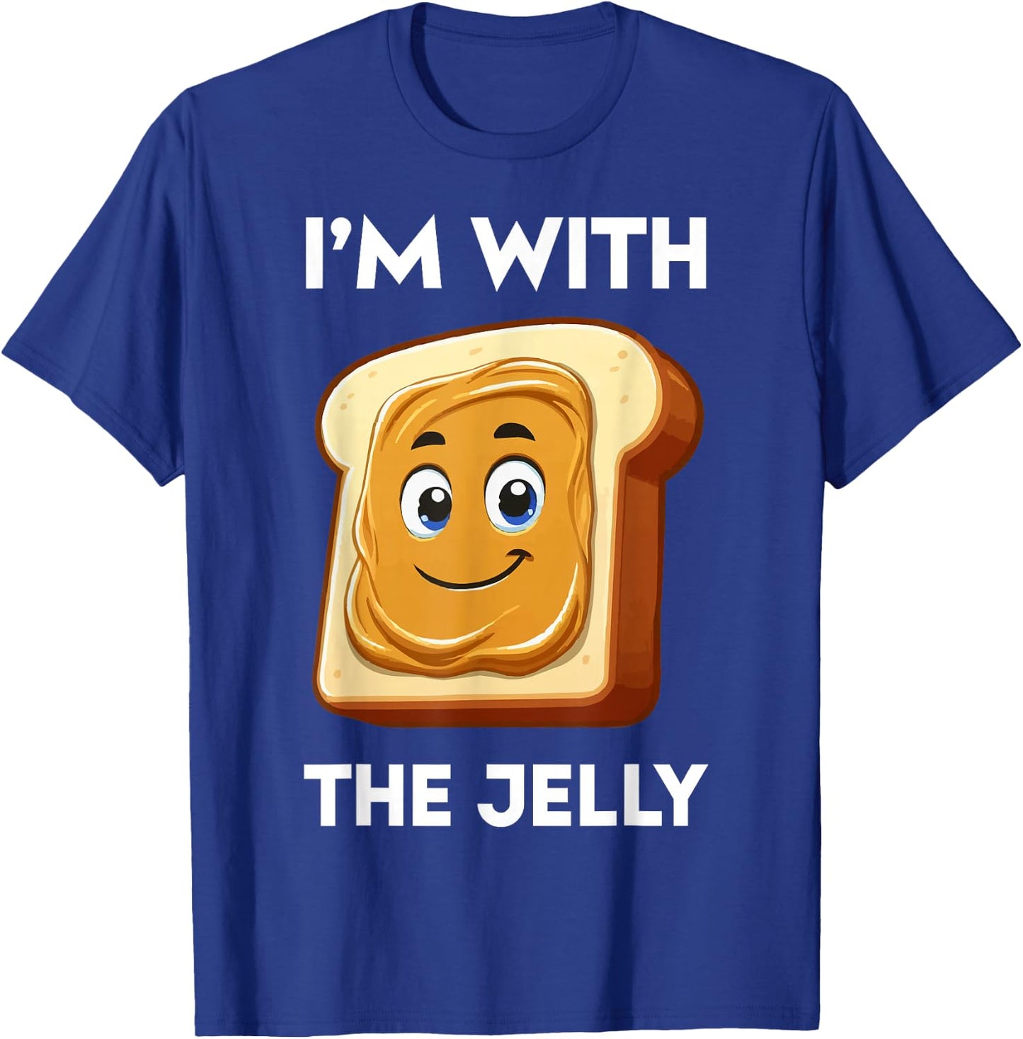 I'm with Jelly Just Married Couple Funny Honeymoon T-Shirt - T-Shirt | Royal