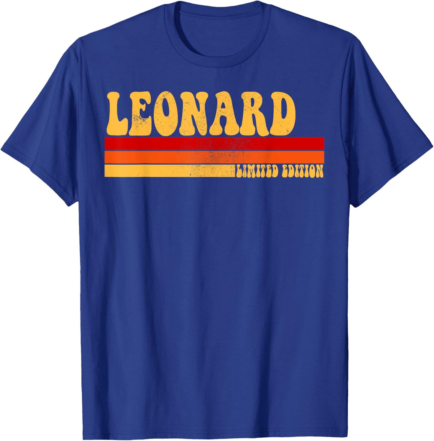 LEONARD Name Personalized Idea Men Retro Vintage LEONARD T-Shirt - T-Shirt | Royal