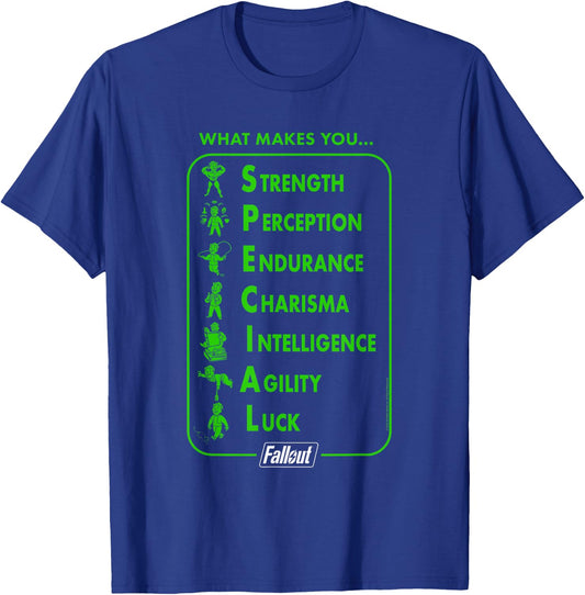 Fallout What Makes You SPECIAL Gaming T-Shirt - T-Shirt | Royal