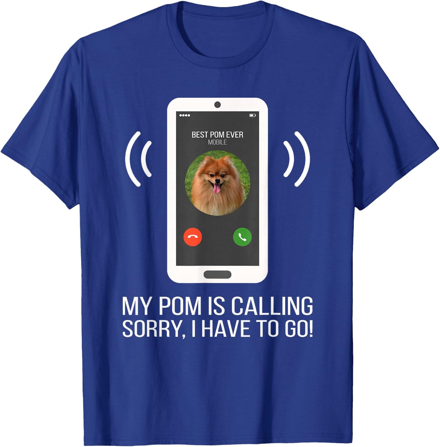 Funny Pomeranian Dog T-Shirt - T-Shirt | Royal