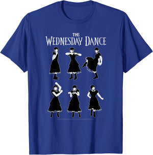 Wednesday The Wednesday Dance Moves Tutorial T-Shirt - T-Shirt | Royal