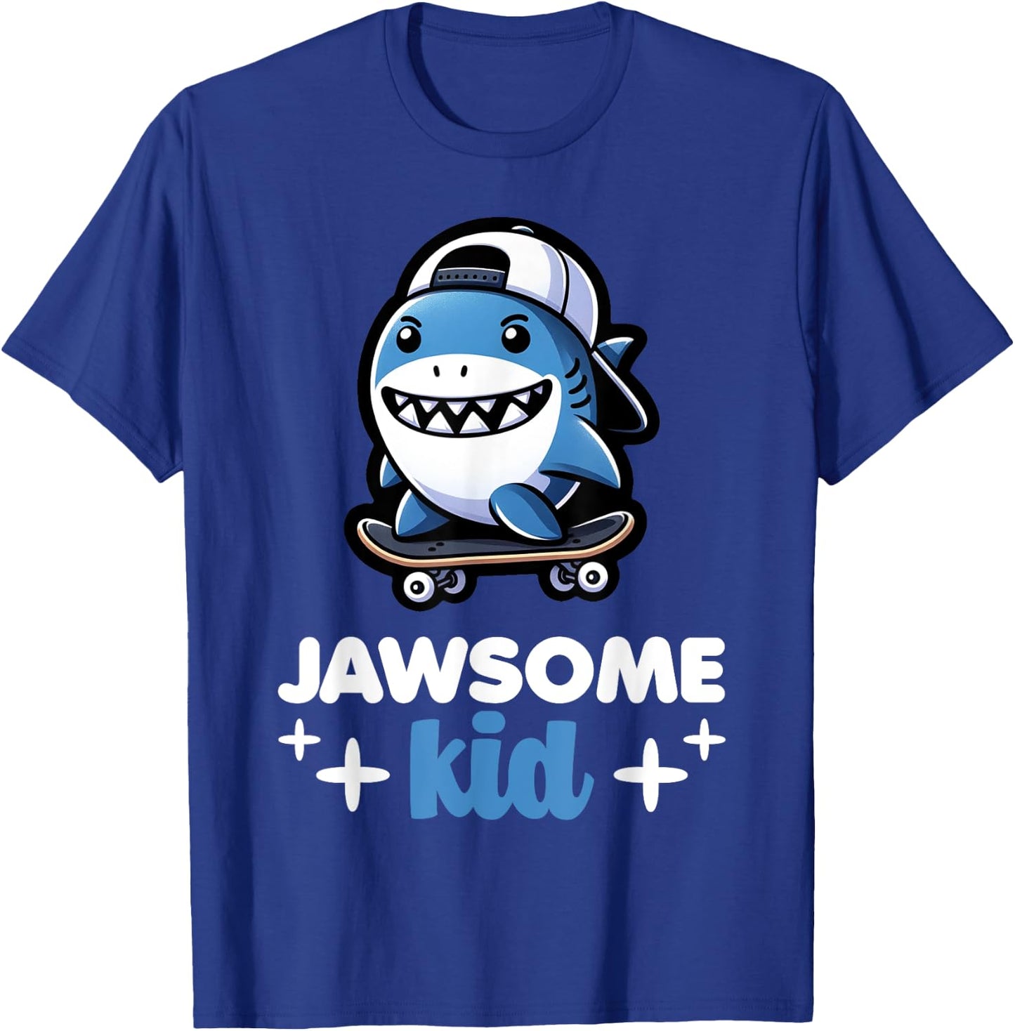 Cool Shark Jawsome Kid Beach Funny Shark T-Shirt - T-Shirt | Royal