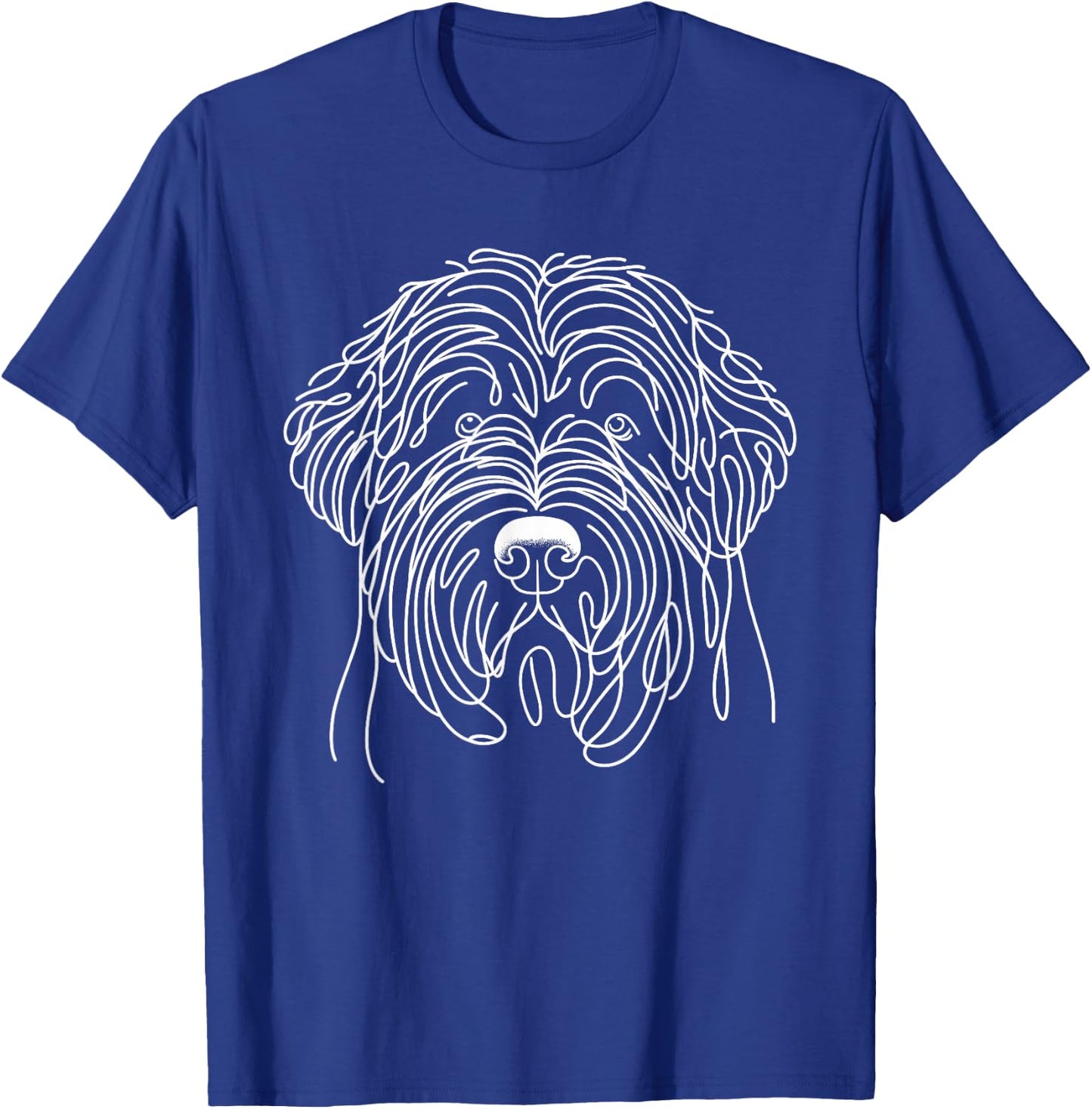 Line Art Bouvier Des Flandres T-Shirt - T-Shirt | Royal