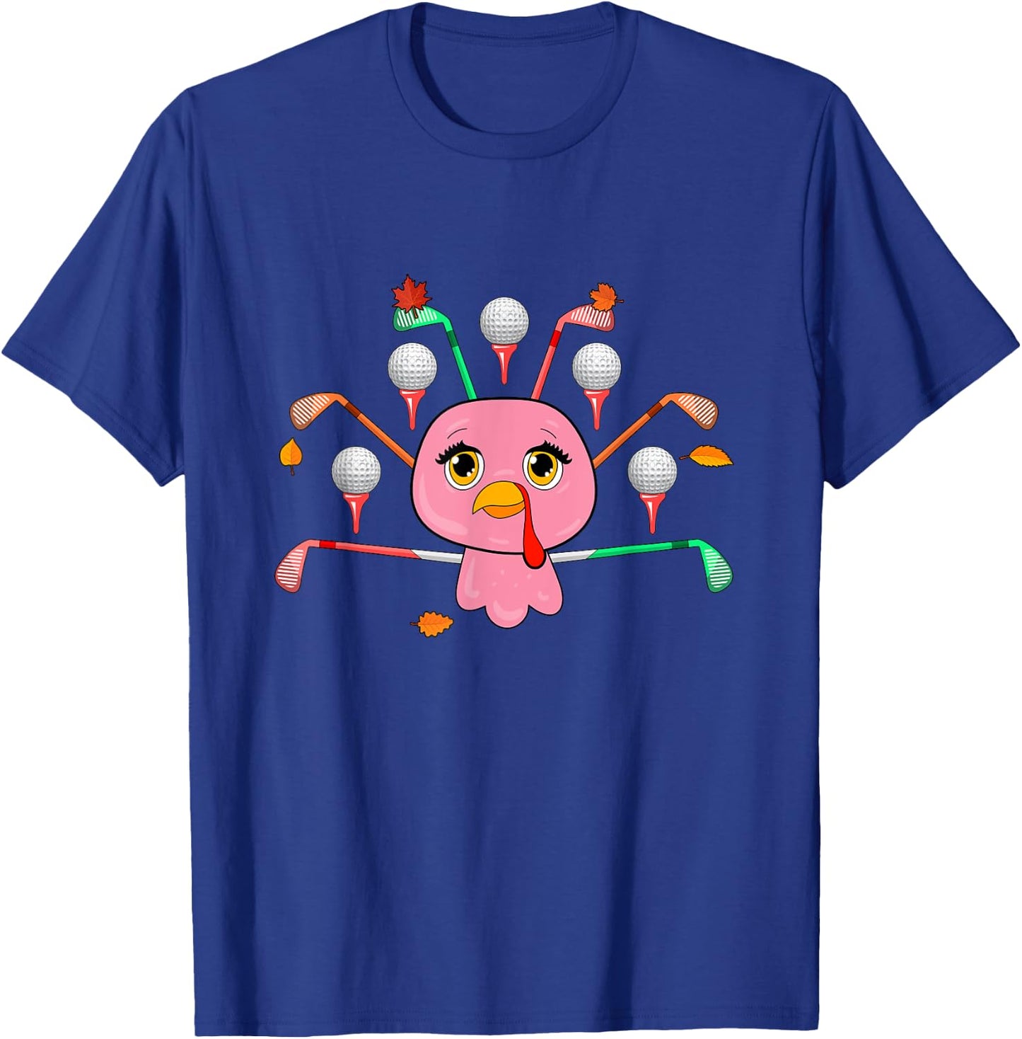 Golf Equipment As Thanksgiving Turkey Costume Player T-Shirt - T-Shirt | Royal