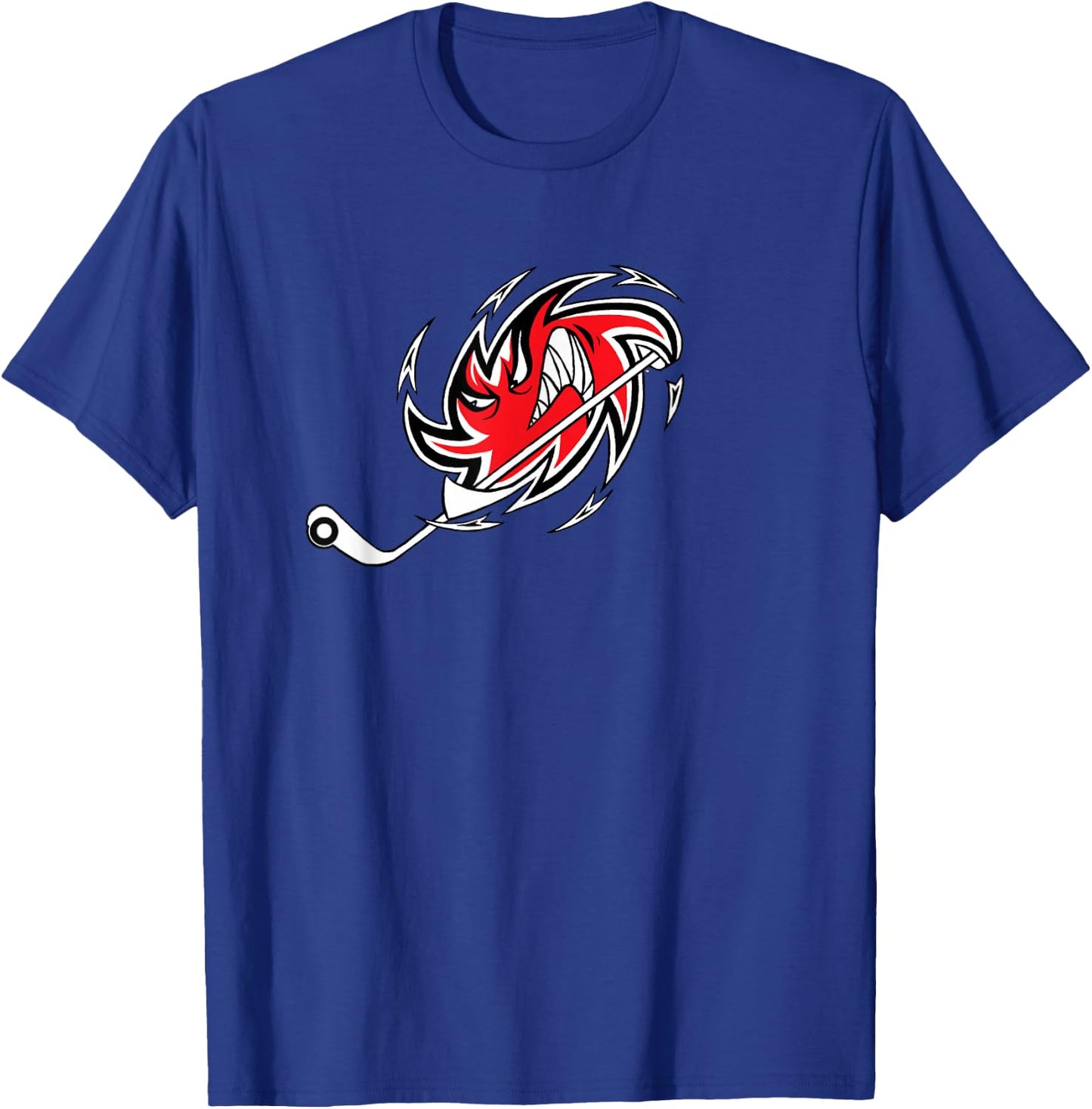 Monster Hurricane Storm Hockey Logo T-Shirt - T-Shirt | Royal