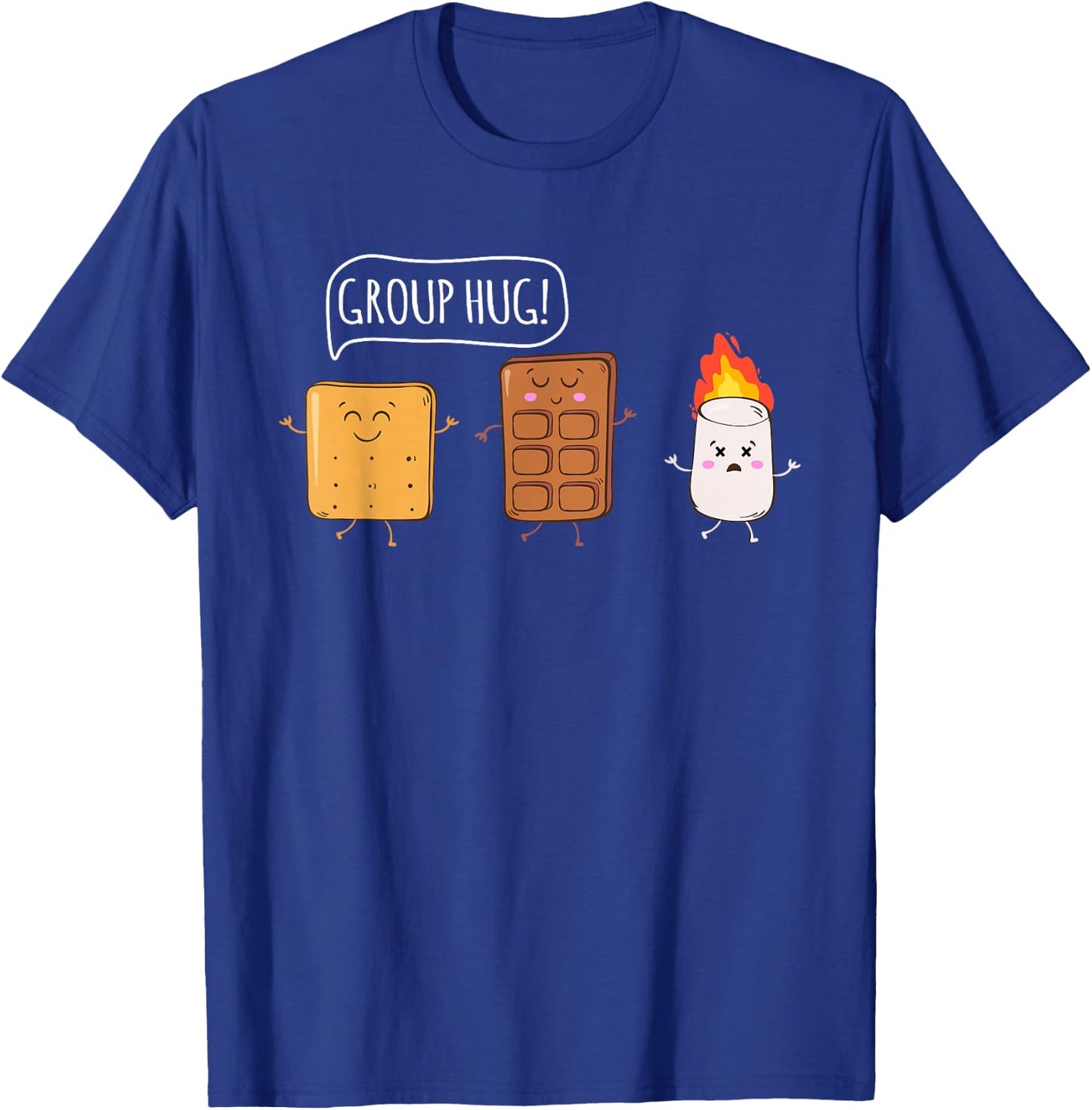Funny Camping Roasting Bonfire Adventure Small T-Shirt - T-Shirt | Royal