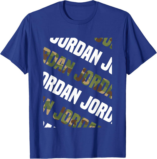 Jordan Camo Pattern Green Camouflage T-Shirt - T-Shirt | Royal