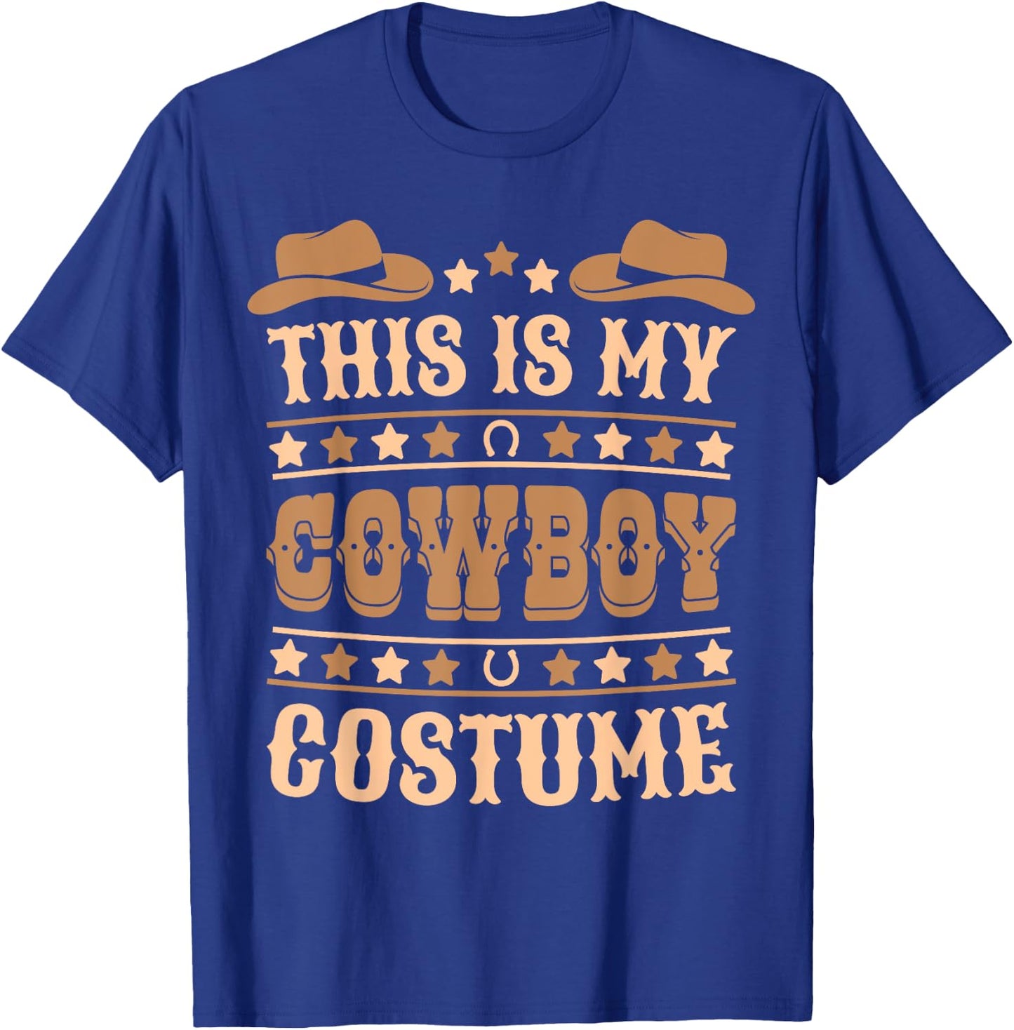 Cute Cowboy Western Cowboy Outfit Men Boy Kid Cowboy Costume T-Shirt - T-Shirt | Royal