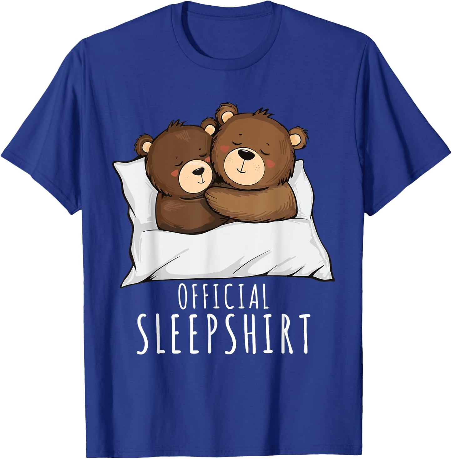Couples Bear Pajama Official Sleepshirt Bears T-Shirt - T-Shirt | Royal