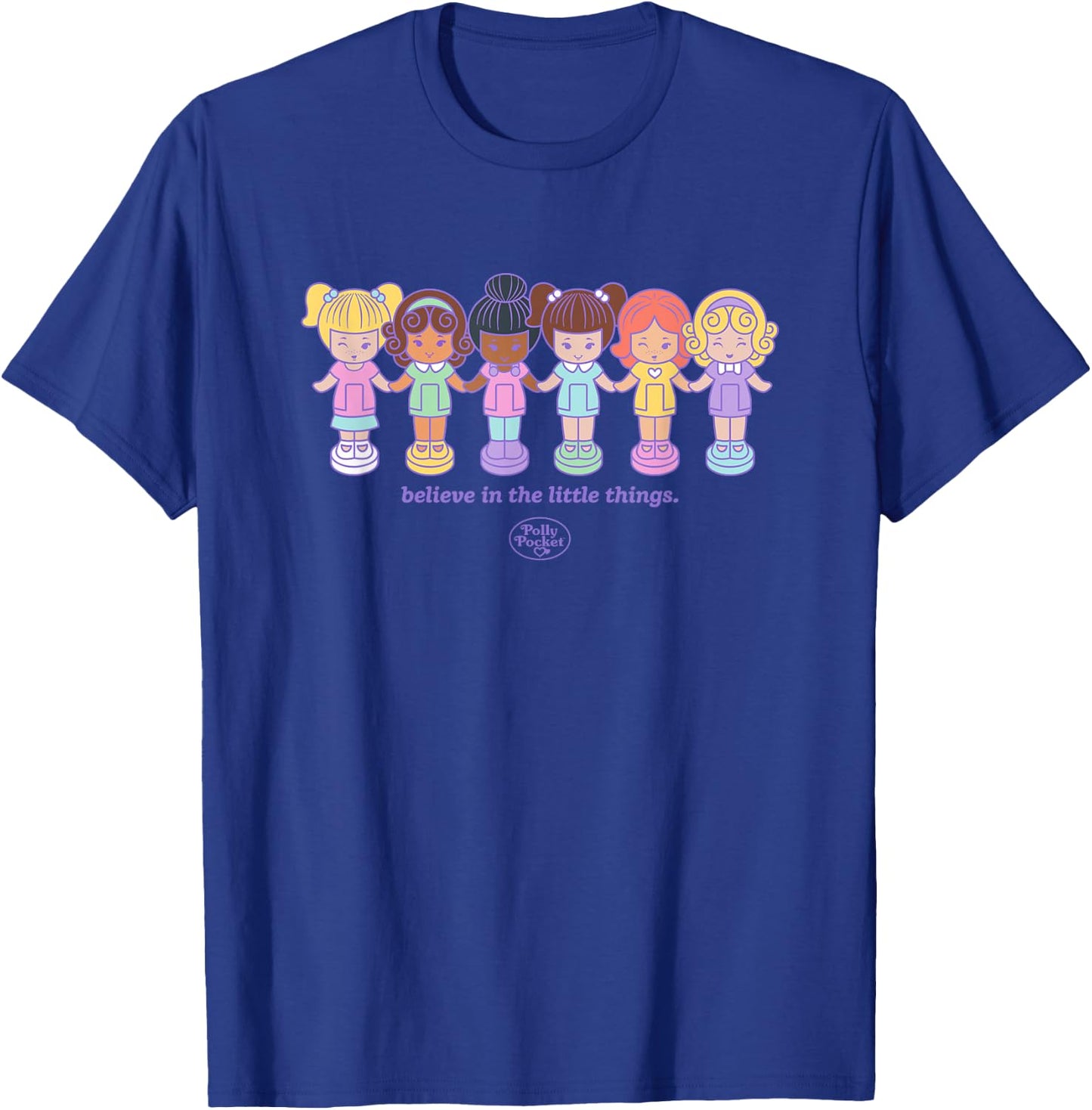 Polly Pocket - Believe in the Little Things Polly Dolls T-Shirt - T-Shirt | Royal