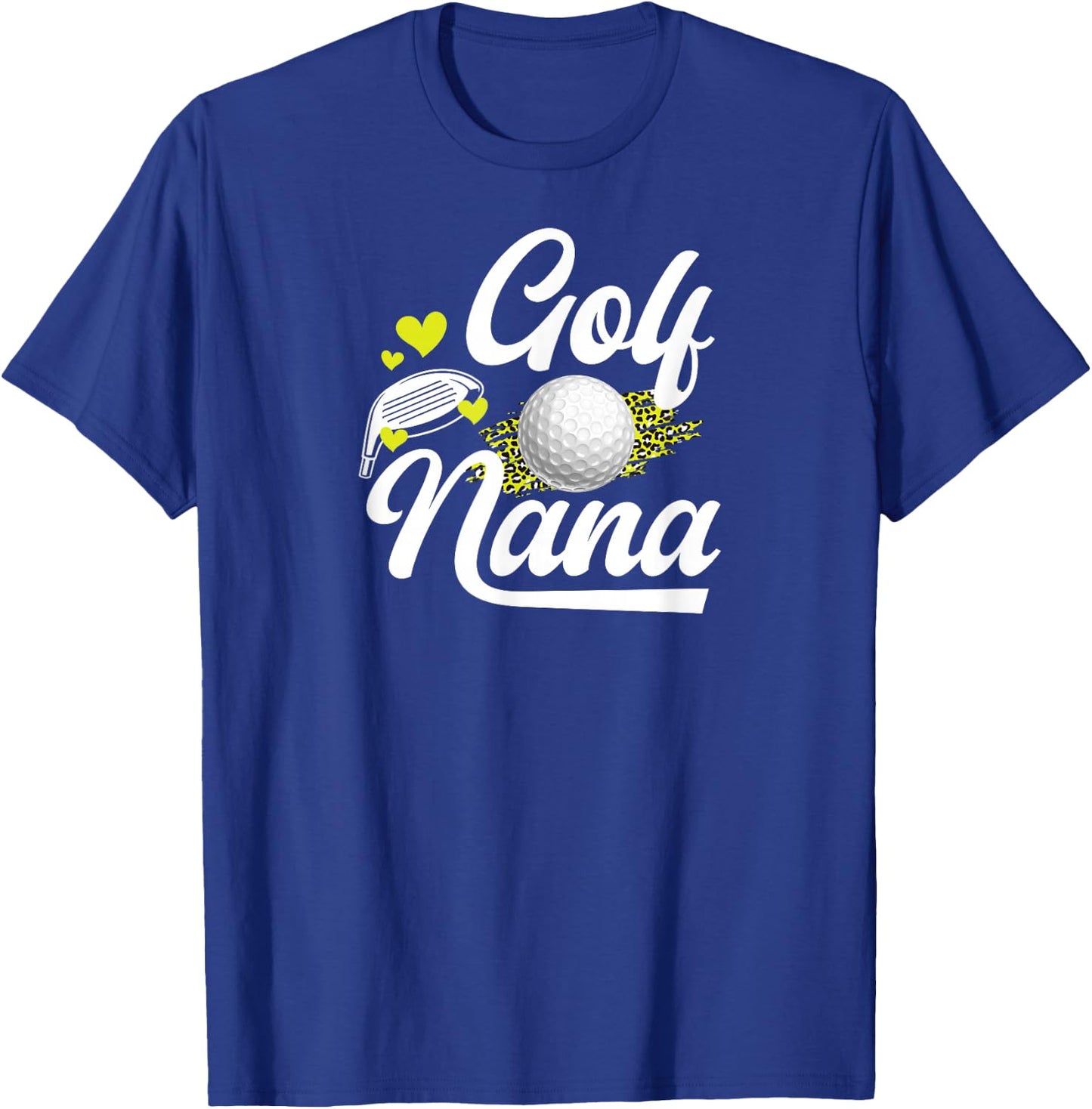 Golf Nana Leopard Golfer Nana Of A Golf Player Nana T-Shirt - T-Shirt | Royal